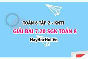 Bài 7.20 SGK Toán 8 Tập 2 Kết nối tri thức